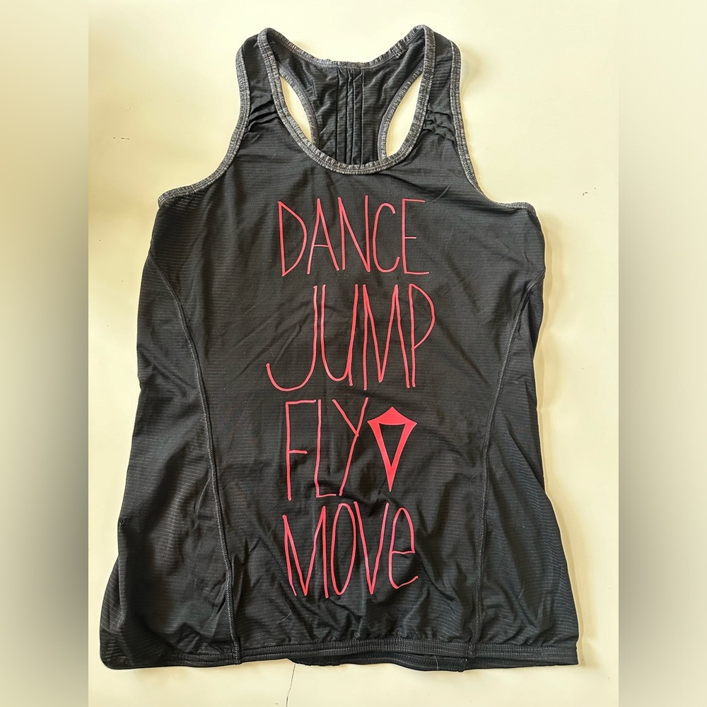 Ivivva by Lululemon Dance Tank Top Girl’s 12 Black / Pink